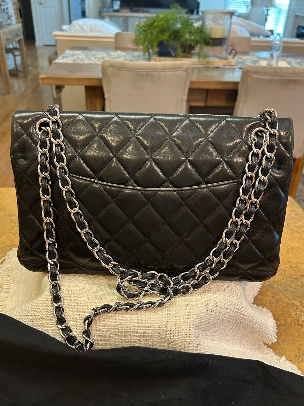 CHANEL Iconic Classic Double Flap Quilted Lambskin Bag - Picture 10 of 16